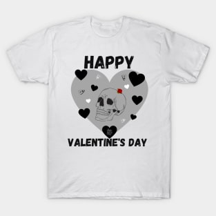 Gothic I love you skull, planchette and heart T-Shirt